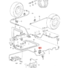 VW Transporter T3 Clip Uchwyt przewodu hamulcowego czarny 251611767B