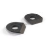 Juego de 2 anillos espaciadores para eje de limpiaparabrisas VW Transporter T3 RHD negro 252955251