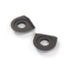 Juego de 2 anillos espaciadores para eje de limpiaparabrisas VW Transporter T3 RHD negro 252955251