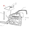 Alfa Romeo 156 Front-Innenspiegelabdeckung links oder rechts schwarz 156016393 / 156016391