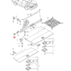 Audi 100 A6 Vertical Roller Shutter Interlock Mounting Black 4A9861587