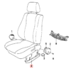 Revestimiento exterior del asiento delantero izquierdo o derecho de BMW E30 Todos los colores 52101942101 / 52101942102