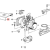 BMW E30 M40 Motor-Drosselklappenabdeckung Schwarz 13541715399