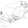 BMW E36 Copertura per altoparlante piccolo per portiera, tutti i colori 65138366461