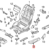 BMW E46 E93 Funda lateral para asiento delantero izquierdo o derecho Todos los colores 52109128767 / 52109128768