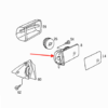 Mercedes R129 W140 W210 Set di 2 cornici per specchietti laterali ripiegabili elettricamente, sinistra e destra 1408107716