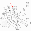 Mercedes W124 – Juego de 2 soportes para montaje de molduras de consola central A1246830068