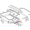 Mercedes W126 W463 Schiebedachhalter Hebe- und Gleitwinkelhalterungen A1267801512