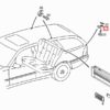 Mercedes W202 Juego de 2 ganchos para funda de equipaje Todos los colores A2028681314