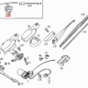 Mercedes W208 W210 Cubierta del sensor de lluvia A2108220040