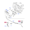 Range Rover P38 Coprifari Lavafari Set di 2 Sinistro e Destro Primerizzati DNJ500230LML e DNJ500220LML