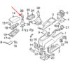 Volvo 850 S70 Kit di Riparazione Pulsante Pomello Cambio Nero 9181356