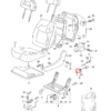 Manija de la palanca del asiento delantero izquierdo o derecho del VW Sharan, color negro 7M0883602A