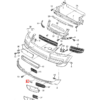 VW Touareg  Cubierta del gancho de remolque delantero negra 7L6807156A