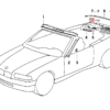 Juego de 2 tapas para paneles de carrocería descapotables de BMW E36, color negro, gris o beige 51718170316 / 8170316