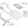 Fiat Panda Punto Control Flap Throttle Repair Gear Black 77363298