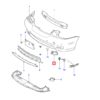 Cubierta de parachoques delantero izquierdo o derecho para Jaguar X Type, color negro 9X43-17E811-AA / 9X43-17E810-AA / C2S49268 / C2S49267