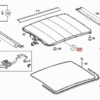 Mercedes W168 W169 W245 Sunroof Repair Kit A1697800244