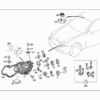 Kit de reparación de faro izquierdo Mercedes W204 A2048201114