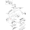 Embellecedor izquierdo del salpicadero del Porsche Cayman Boxster, color negro 98755238101