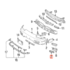 Rejilla de parachoques delantera izquierda o derecha negra para Nissan 240SX 62686-51F00 / 62687-51F00