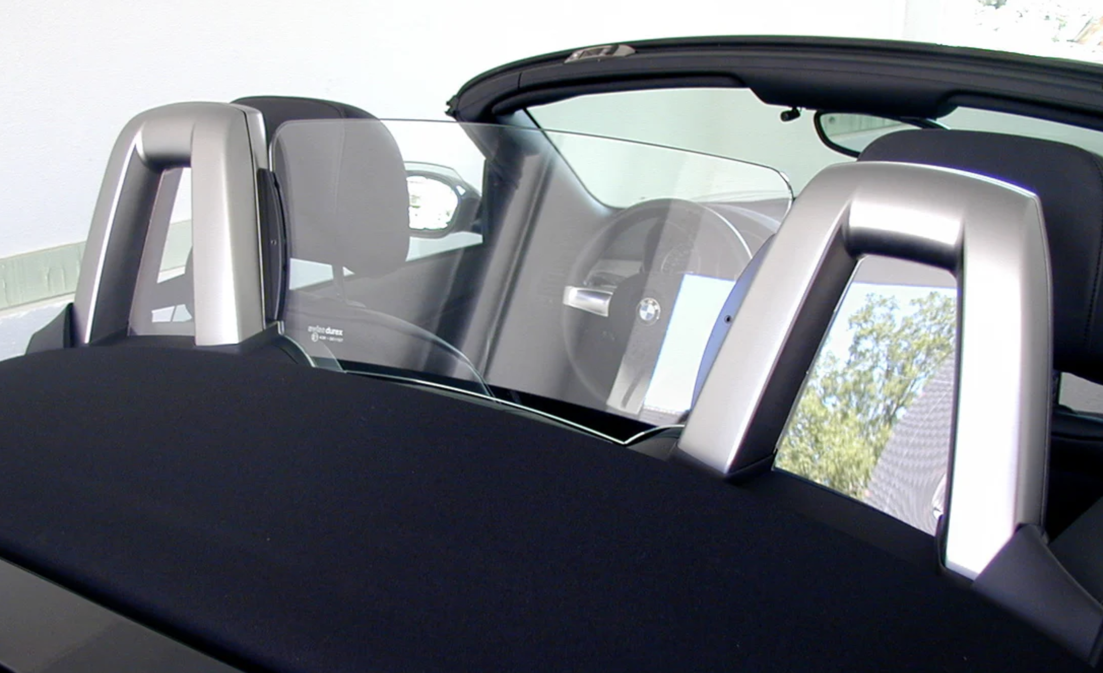 BMW Z4 Roadster E85 Windshot Wind Deflector Black 54347117746